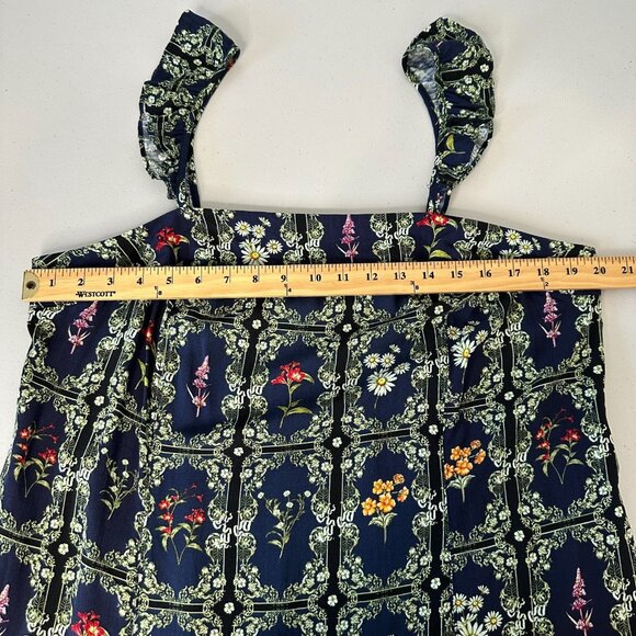 Agua Bendita Target Sundress 2XL Blue Botanical Floral - Picture 7 of 12